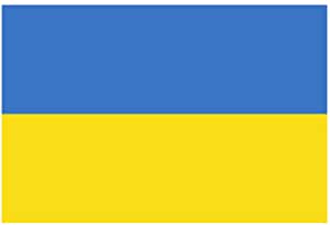 Ukraine Flag Rhinestone Iron On Transfer Design