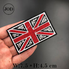 Load image into Gallery viewer, JOD Rhinestone Iron on Patches for Clothing Diamond Decorative Embroidery Clothes Patch Applique Crystal Stickers Badges Biker

